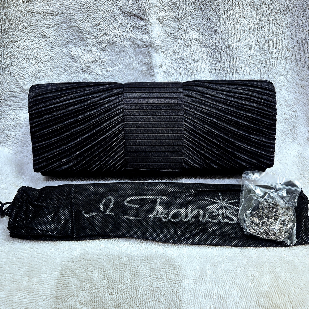 Chic Black Evening Clutch by J. Francis
